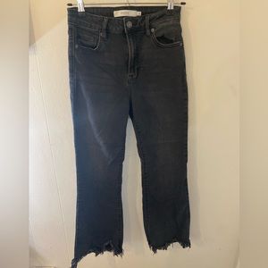 Hidden Brand cropped black kick flare boutique brand jeans size 27